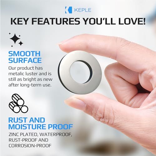 M12 Platte Cent Wasmachine Legering Staal Zink Verguld (verpakking van 25) Platte brede ronde metalen stalen ringen voor schroeven - Certified Standart ISO 7089 DIN 125 (13mm x 24mm)