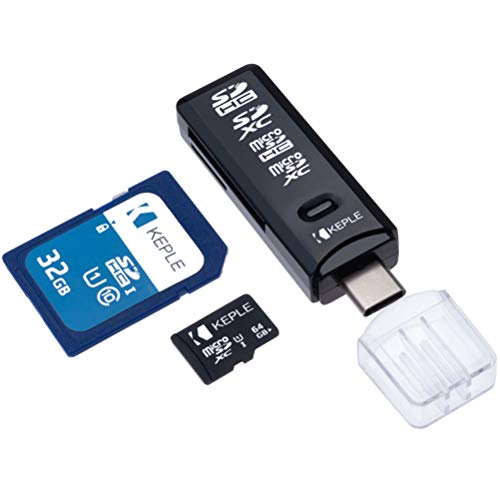 USB Type C kaartlezer 3.1 Geheugenkaartlezer voor SD, Micro SD, SDXC, SDHC UHS I 1 UHS1 Kaarten, Compatibel met laptop MacBook, Mac, Windows, Android, Camera, Huawei, Samsung Adapter Writer