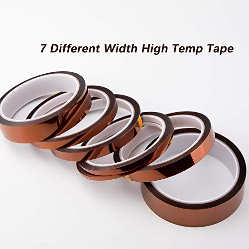 7 Rolls hittebestendig tape hoge temperatuur sublimatie tape thermische tape, voor de sublimatie afdrukken warmteoverdracht en isolatie golfige soldeer Brawn 3