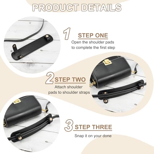 9" x 2" lederen schouderriem Pad, PU lederen rugzak Pads Handtas Beschermer Afneembare kussenslopen voor Tote Bags Handtas Portemonnee Crossbody, Groen 5