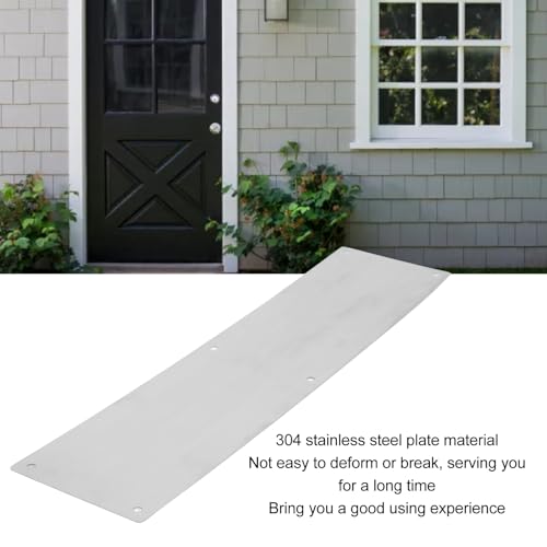 2 Pack Deur Bumper Plate Decoratieve 304 Roestvrij stalen Bumper Plate voor interieur en externe deuren 3