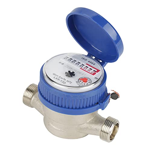 Watermeter, ijzer ABS-meter met vacuümdichting, breed meetbereik, voor tuin en thuisgebruik 3