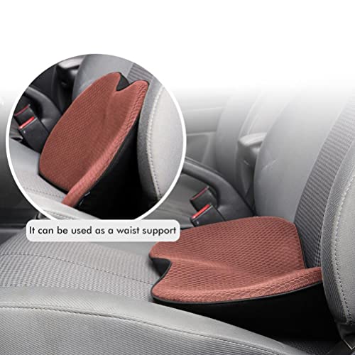 FCHMY autostoelkussen voor bestuurder dikke auto verhogen Seat Kussen lager terug Ongemak Relief Kussen voor alle seizoenen