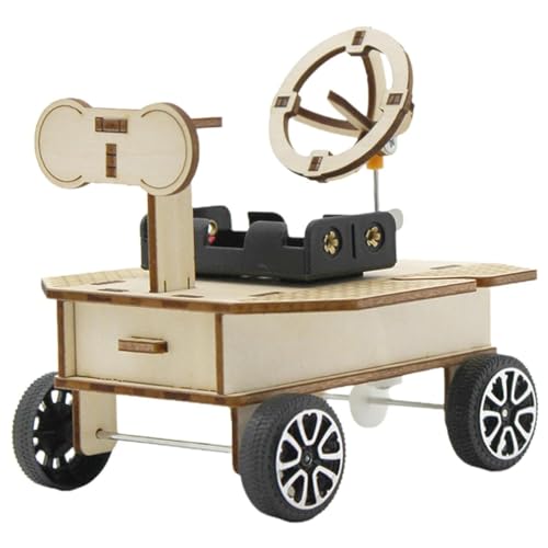 Handgemaakt hout Mars Rover, leerhulpmiddelen voor ruimtevaartmodellen, handgemaakte educatieve puzzel voor jongeren