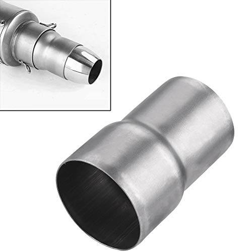 51mm tot 60mm uitlaatadapter, motoruitlaat adapter buisverminderaar uitlaatadapter incl,zilver,Normaal 5