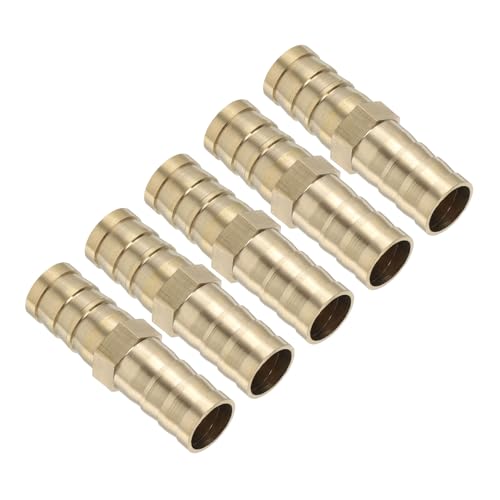 1/2" Messing slang Barb passen, 10 stuks Straight Barb Unie passen Metalen Splicer Mender Connector Barbed Draad Adapter Luchtslang Reparatie Kit voor waterolie brandstofgas