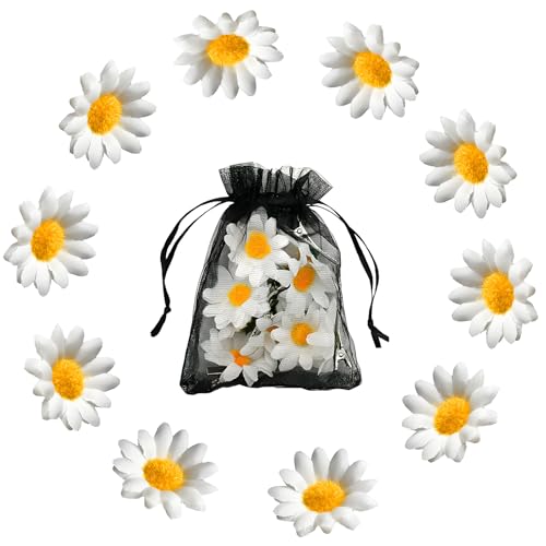 Bruiloft Madeliefjes Hair Clips voor bruidsmeisjes, Pack van 10, edelstenen gratis, metaal, zonder edelstenen