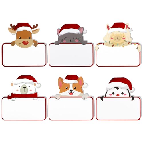48 st. Kerstmis Place Card Dierentafel Zitplaats Kaarten Papier naamkaarten voor Kerstmis tafel setting verjaardag kerstmis bruiloft diner partij levering