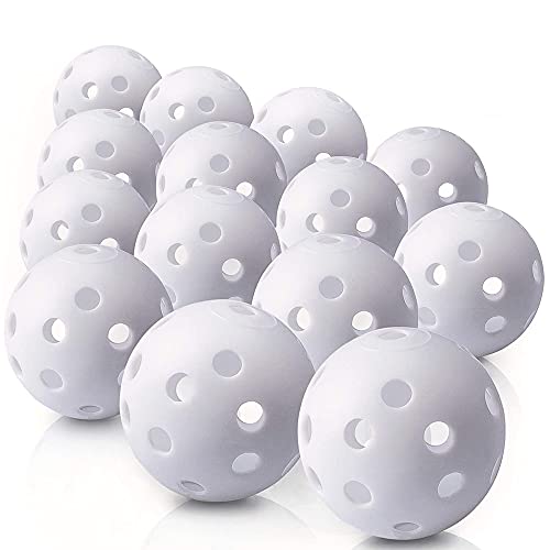 20 Pack Oefening Golfballen, Plastic Airflow Hollow Golfballen voor het besturen van bereik Swing Training Lichtgewicht Training Golfballen Binnenbuiten Gebruik 5