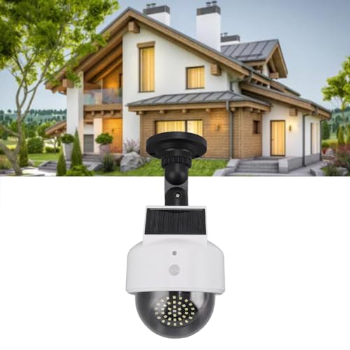 Solar Dummy Fake Camera Beveiliging Buiten Solar Simulated Surveillance Camera's met knipperend rood LED-licht voor binnen en buiten gebruik 5