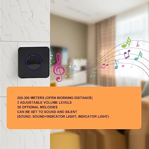 Long Range Solar Wireless Driveway Alarm Outdoor Motion Sensor Detector Beveiligingswaarschuwingssysteem met 1 ontvanger en 2 detector