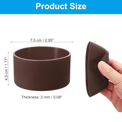 Siliconen Boot, 1 Piece Bottom Sleeve Protector, Anti-Slip Beschermhoes voor Waterfles, Car Travel Cup, Bruin