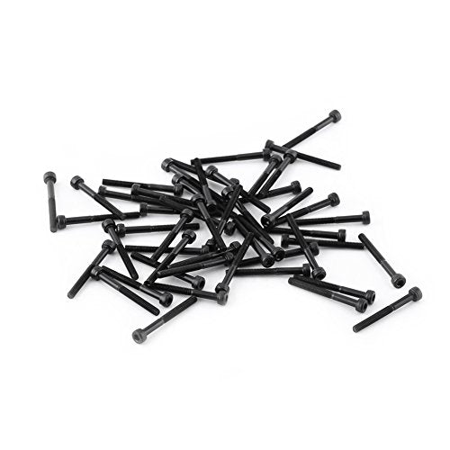 M3 Assortiment Set Schroeven Bouten Cilinderkop Hexagon Holle panelen Legering Staal M3 x 4-50 mm (M3 x 30 mm, Gedeeltelijke Thread-50 stuks)