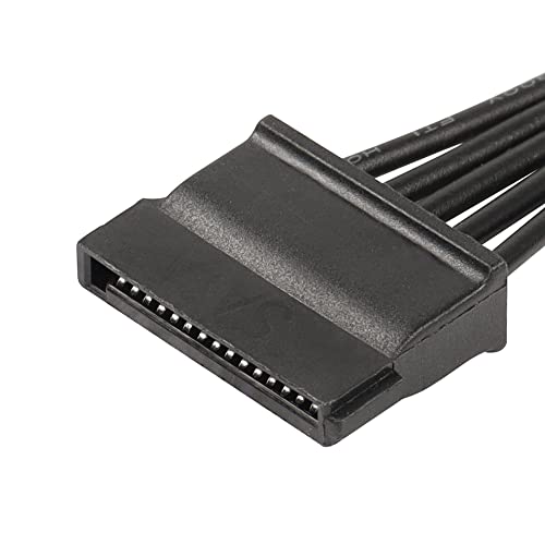 15 Pin SATA Power Splitter Adapter Cable 15 Pin SATA 1 tot 5 SATA seriële koord voor HDD, SSD, optische schijven 3