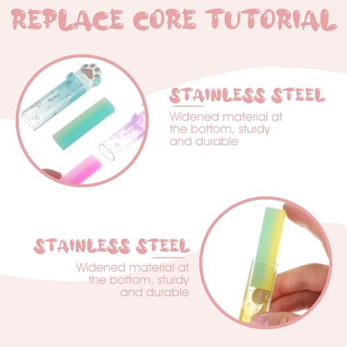 4 stuks Schuifbare wimpers, schattige kat Paws, Kawaii Intrekbare wimpers voor kinderen, schoolbenodigdheden en kantoor, Clean Wipe Wiser 4