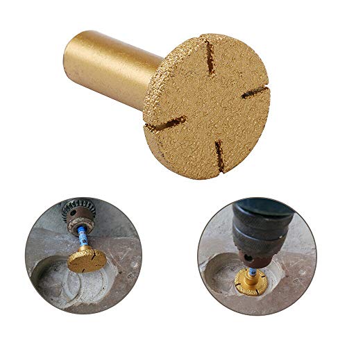 Gegalvaniseerd Diamond Stone Marble Grinding Edge Router Bit, 1/2'' Shank Woodworking Milling Cutter Tool for Marble Granite (1PC) 5