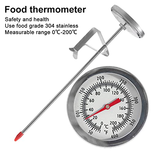 Frying Pan Thermometer, Roestvrij staal Frying Oil Thermometer Fryer Fries gebakken kip Wings Barbecue Thermometer Gauge 3