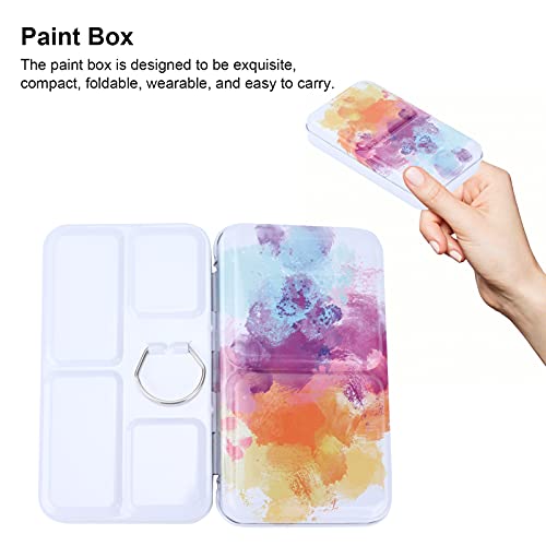 Aquarelverf Box Palette Verf geval Aquarelverf Palette Metal Box Tin Iron Solid Pigment Case voor Aquarel Gouache Olieverf 3