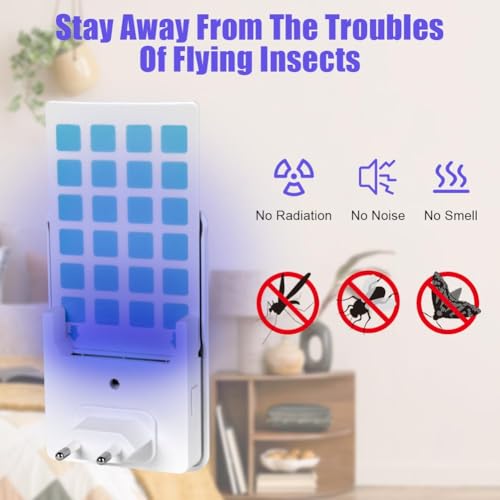 Vliegende Insect Trap Binnenvlieg Trap Mosquito Trap met 12 Stickers Wit 3