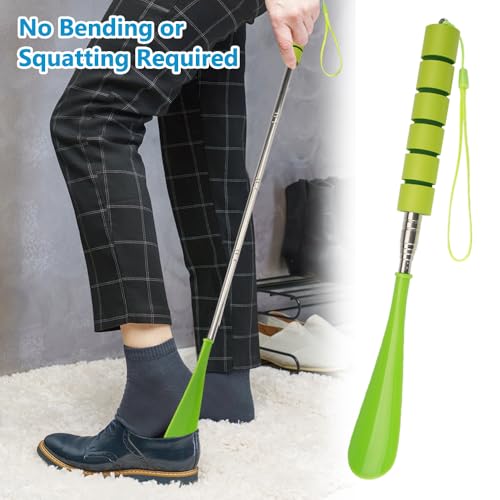 4Pcs Long Handle Schoenhorn Telescopische Schoenhorn 29-70cm, verstelbare Schoenhorn, Intrekbare Schoenhorn, Lange Schoenhorn, voor mannen, vrouwen, oudere, zwanger, kinderen 4