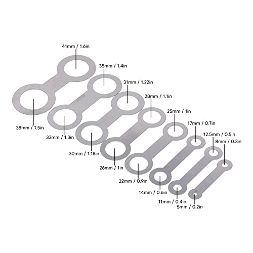 Saxofoon Pad Reparatie Kit, 8 PCS Saxofoon Lederen Pads Reparatie Gereedschap Lichtgewicht Metaal voor onderhoud 4
