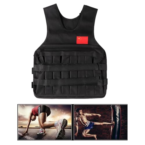 Sport Oefening Fitness Vest 20 kg Laad Zwart Gewicht Vest 20K G Vest Training 3