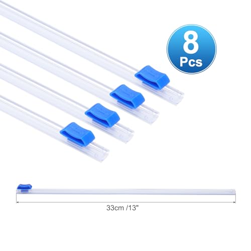 8st Plastic Wrap Cutter, 13 inch Plastic Wrap Slide Cutter Zelfklevende installatie Vervanging voor aluminium Foil Wax Paper Wrap Dispenser, Blauw