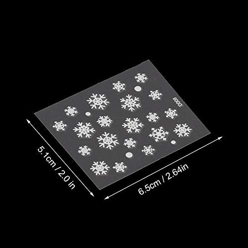 12st Kerstmis Thema Nail Art Stickers Nail DIY Transfer Decals Decoratie Tools, Nail Transfer Sticker, Nail Art Decals, Nail Art Sticker (Christmas Snowflake Type) 3