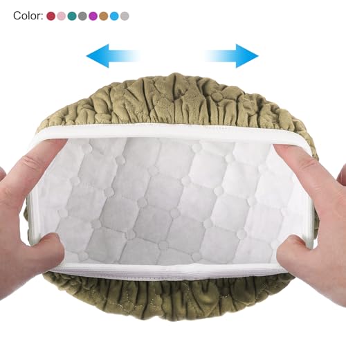 Krukhoes Ronde Elastische Bar Kruk Hoes Wasbare Kruk Kussen Hoes Stretch Bar Chair Hoes voor 25-33cm Voorzitter Golden 4