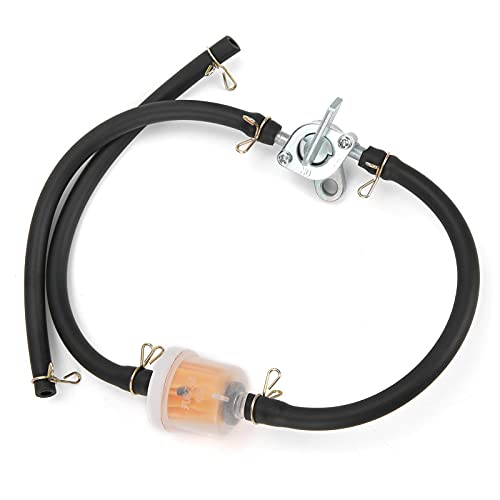 Benzine Tap 6 mm Universal Dirt Bike Fuel Shut-Off Fuel Slang Inline Filter 6 mm Inline Fuel Tank Tap Filter Tube met Benzine Tap Switch Sluit Valve Universeel voor