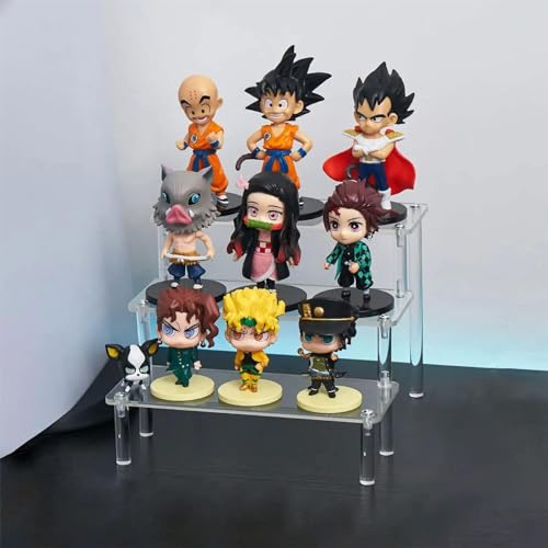 Acryl Display Stand, 20 x 8 cm paneel, Drie lagen acrylrek, Transparante Parfum Rack, met Schroeven en Schroevendraaier, Parfum Organizer voor Parfums, Cakes, Collectibles