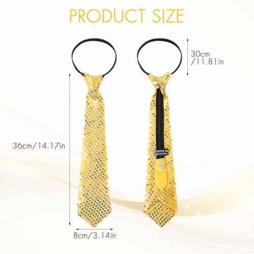 feest sequin stropdas, glitter sequin stropdas voor mannen en vrouwen, feestkostuum carnaval pre-tied stropdas, hen party man carnaval, disco carnaval 3