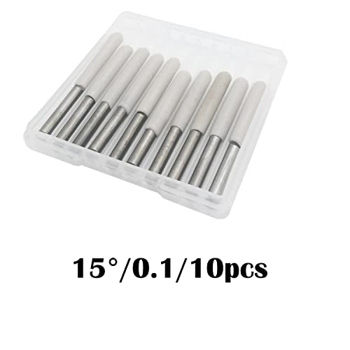 10Stuks Carbide PCB Graveren Bits CNC Router Graveren Bits Tool Set 0.1mm 15°