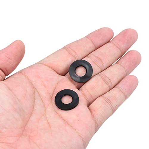 M10 Rubber Flat Washer 12 st 10mm ID 20mm AD Afdichting Spacer Afdichting Ring voor Waterpijp Waterslang Bevestiging Bolts Zwart 5