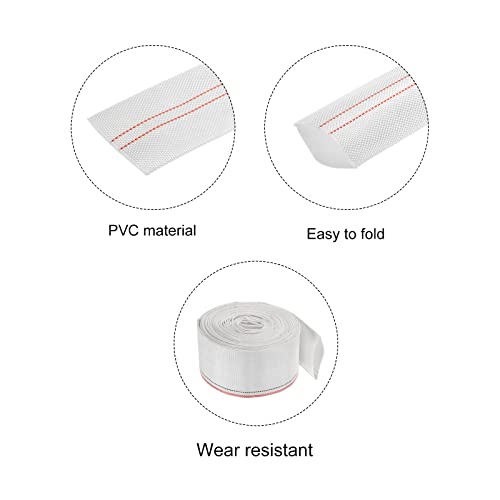 50mm ID 25ft Lichtgewicht Backwash Slangenpoot Flat Versterkte afvoer PVC slang 0.8MPa voor Zwembad 3