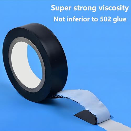 2 st Elektrische Isolatie Tape, 18mm x 20m PVC Kleefband, Elektrisch Kleefband, Waterdichte Zwarte Tape voor isolatie, Reparaties 3