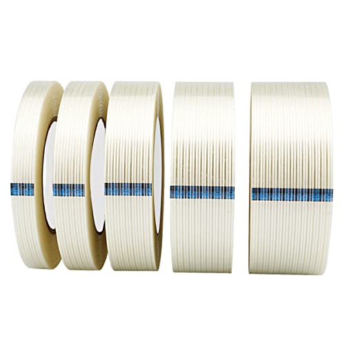 1 Rol 20mm x 50m Afdichting Verpakking Tape, Film Tape, Fiberglass Tape voor Verpakking Versterking