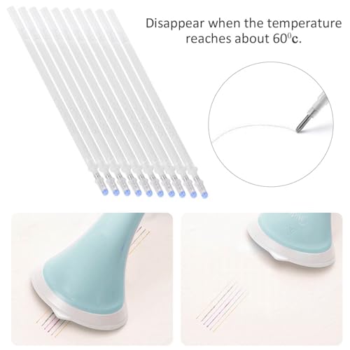 100Stuks Witte Hoge Temperatuur Verdwijnende Pen Hervulbare Warmte Wisbare Marker voor Dressmaking DIY Naaien Witte Stof Highlighting Pen Klaver Fijn Naai Markers voor hem 3