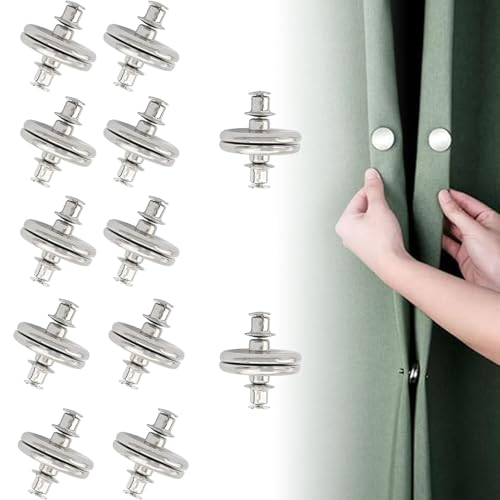 Pak van 24 gordijn Magneten voor gordijnen, Magnetisch gordijn, Gordijn Accessoires, Gordijn Sluiting, Magneet, Opvouwbare houder, Magneet voor Slaapkamer, Woonkamer, Kantoor, Voorkomt lichte lekkage (2