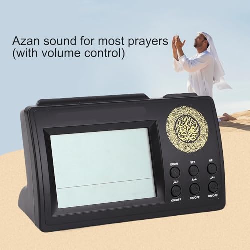 1pc Islamitische, Azan Athan wekker geschenken Athan Klokken, moslim gebed gebed bidden Adhan Klok, Favr Zwart