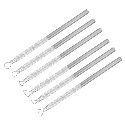 6st/set Kleischraper graveren Sculpterende Pottery Tools Aluminium voor Sludge Embossing Modelling Gladmaken 4