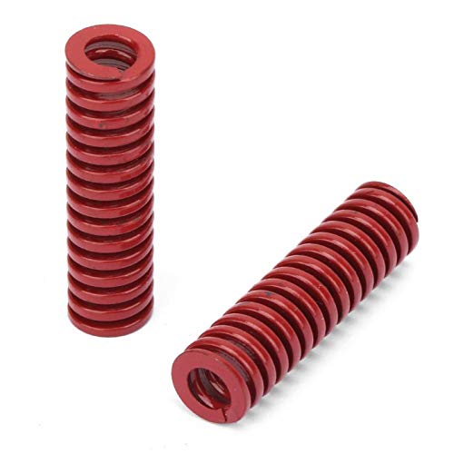 2 stuks OD 10mm ID 5mm Die Spring Mold Accessoires TM Red Spring Compression Short Pitch Spring Spiraalcompressie Spring Red Flat Wire(TM10*35mm)
