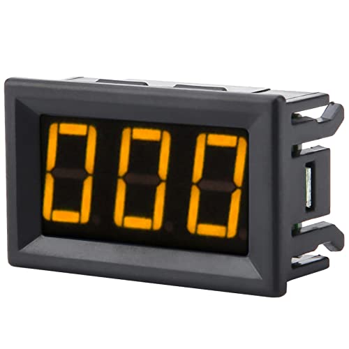 Digitale Ammeter Hoge Nauwkeurigheid 3-Digit Amp Detector Module Ampere Meetmonitor Meetveld Micro Instelling DC 0-1A (Geel) 5