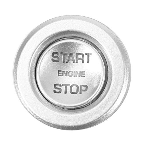 Auto Startknop Cover ilver ABS Startknop Ring Geschikt voor EVOQUE 2020/Sport 2020/Discovery 5 2020