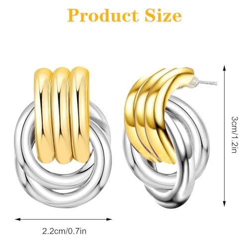 oorbellen metalen oorbellen hanger oorbellen gouden oorbellen gouden klok gouden en zilveren verklaring oorbellen modieuze druppel oorbellen minimalistische trendy sieraden geschenken 4