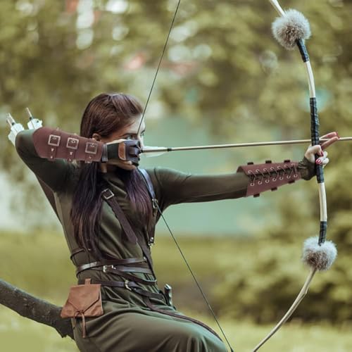 Sea 1 Paar Viking Style Wrist Guards Viking kostuum Middeleeuwse Vintage Knight Wrist Guard voor theatervoorstellingen Cosplay 5