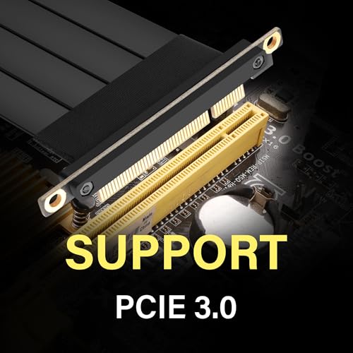 PCIe 3.0 X8 Extension Cable PCI-E 8X Man to Female Riser Cable 25CM (90 graden M/V) 5