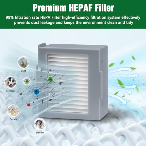 17 stuks accessoires set voor iRobot roomba max 705 vac/Plus 504 Vac Stofzuiger, Vervangingsdelen met 6 stofzakken, 4 filters, 4 zijborstels, 2 hoofdborstels, 1 reinigingsgereedschap 4