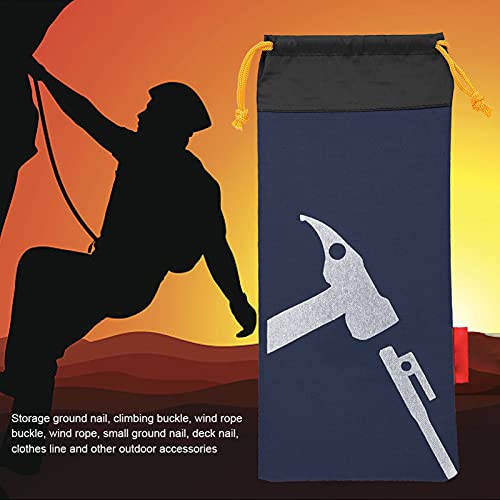 Hammer Nail Bag, Tent Pegs Bag Camping Tent Bag voor Camping Tent Hammers (Navy Blue) 5