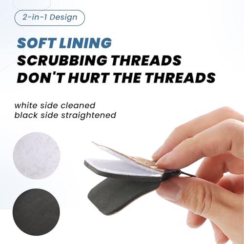 2 in 1 vislijn reiniger Vliegen Draad Leader Straightener Vislijn Conditioner Line Straightening Accessoires met Dclips Hulpmiddelen 4